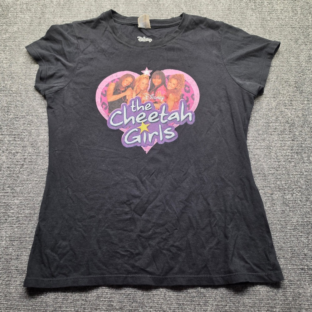 Disney The Cheetah Girls Graphic T-Shirt Black Port & Company Ladies Small